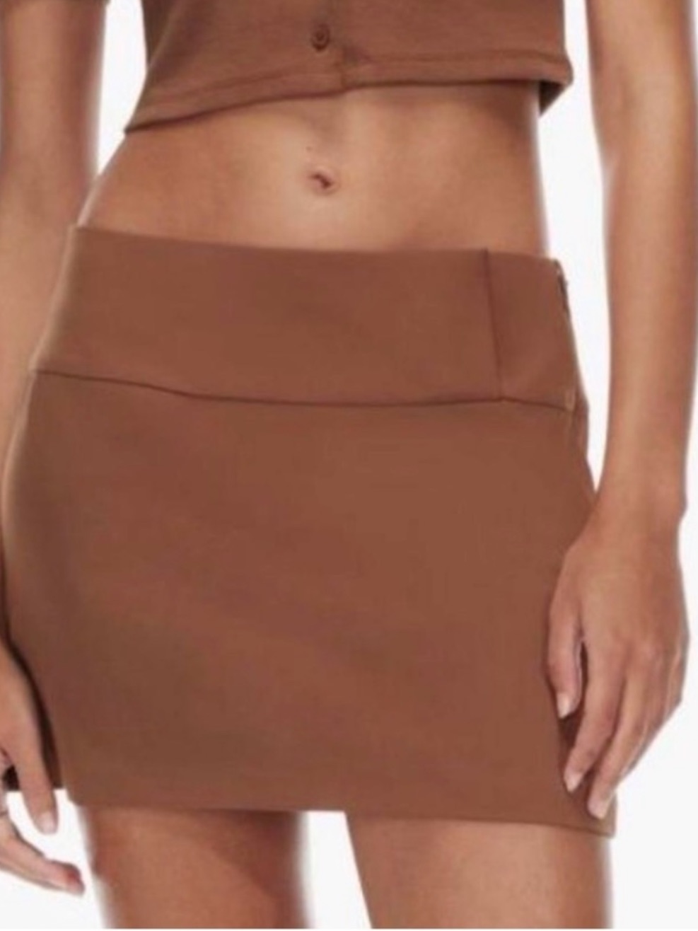 Aritzia Sunday Best Wendy Mini Skirt Chestnut Brown Size 2